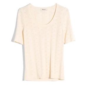 Madewell Pointelle Willford Sweater Tee.